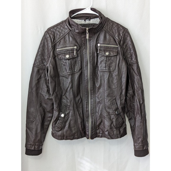 YMI Women's Brown Leather Jacket - Picture 4 of 10